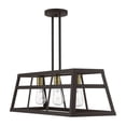 thumbnail image 6 of Livex Lighting - Schofield - 3 Light Linear Chandelier In Transitional Style-16, 6 of 11