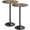 Faux Marble, variant on Furmax Bistro Pub Table Round Bar Height Cocktail Table for Home Bar, Round Bar Tables for Party, Dining Room, Living Room and Wedding, Metal Base MDF Top, 40.6 Inch Height (2, White-1)