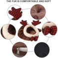 thumbnail image 2 of Cama cálida y ligera de hámster para invierno, cama de nido de roedores para mascotas, nido de invierno cálido y cómodo para el hábitat de hámster de hurón (brauns) Feliz Sencillez, 2 of 5