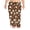 Brown, variant on Women's Halloween Lounge Pants Spider Web Print Elastic Waist Drawstring Pajama Bottoms
