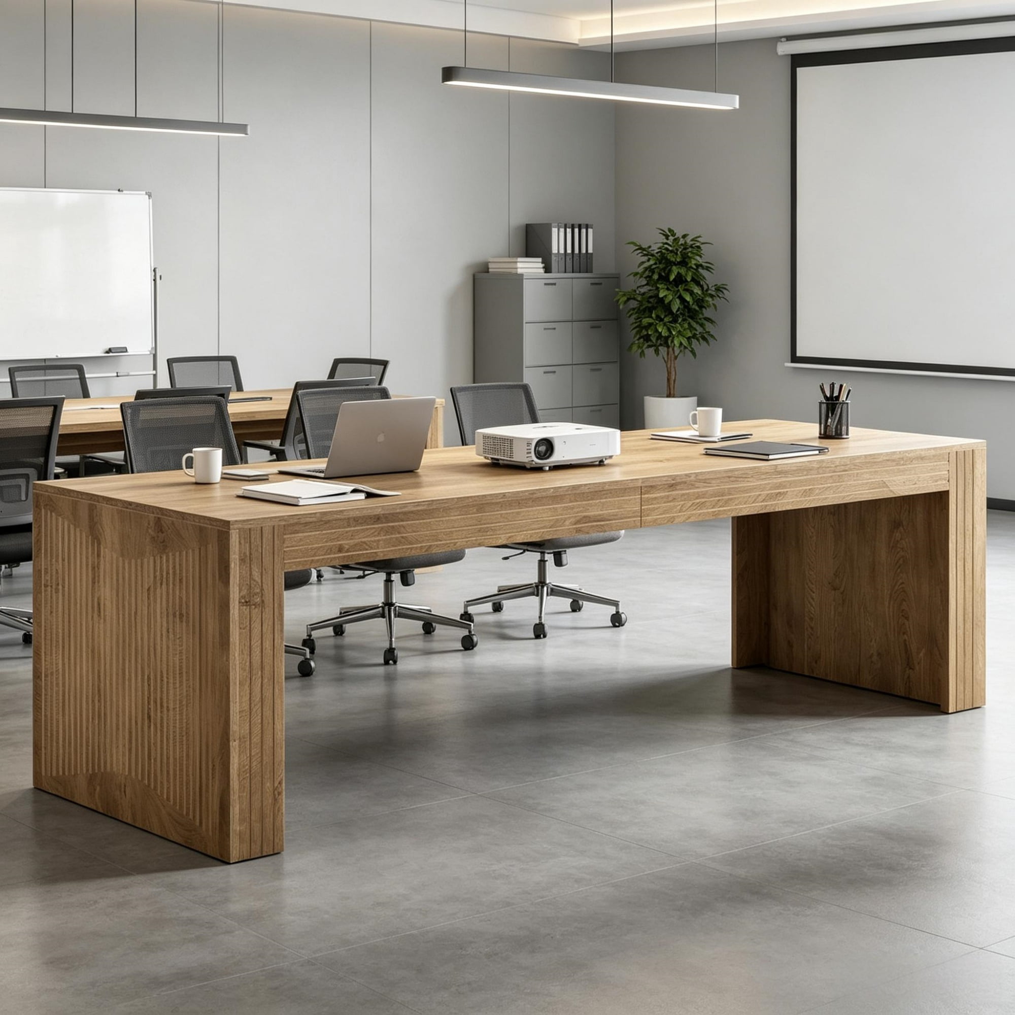 79" Double Computer Desk Two Person Design