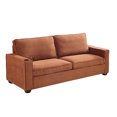 thumbnail image 3 of Miekor Furniture Corduroy Sofa, 87.4 Inch Modern Design Sofa With Cup Holder And Storage Bags, Deep Seat Sofa Couch, Comfy Couch For Living Room, Apartment, Office, Brown 96380, 3 of 13