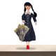 thumbnail image 1 of Wednesday Addams In Dress Flexible Manga Larga Dots Vestido Ligero 10.9 en Regalos Cumpleaños para, 1 of 9