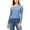 Blue, variant on 1.State Womens Stretch Ribbed One-Shoulder Pullover Top