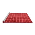thumbnail image 2 of Ahgly Company Machine Washable Indoor Round Checkered Red Modern Area Rugs, 5' Round, 2 of 4