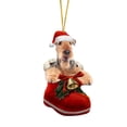 thumbnail image 2 of Riforla Santa Boot Christmas Dog Acrylic Ornament Christmas Dogs Ornament Christmas Stocking Animal Ornament Christmas Ornament Christmas Decoration Hangs Home Decor B, 2 of 6