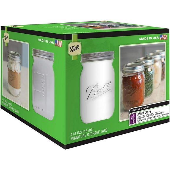 Ball Mini Mason Jar - 4 Oz, Clear - 4 Pack