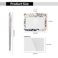 thumbnail image 3 of Zufioo Tropical Leaves Print Work Badge Protective Case, Waterproof Lanyard, Badge Transparent Clip, Suitable for Induction Card Badge Swipe Credit Card, 3 of 7