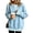 27# Blue, variant on Women Plaid Fake Two Piece Crew Neck Long Sleeves 2 in 1 Pullover Tops Layered 2 in 1 College Clothes Y2k Tops Alt Grunge Goth Oversized Pullover Beige 3XL