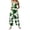 Green-B, variant on Saint Patrick's Day Overalls for Women Loose Fit Jumpsuit Plus Sizes Checkered Straight Leg Pants Stretch Bib Coveralls
