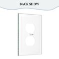 thumbnail image 4 of Panel de interruptores de pared con marco romano de cuero simple para interruptores de luces Packers Switching Panel de interruptores de luz simple, doble o con tirador, 4 of 8