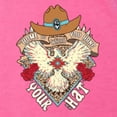 thumbnail image 6 of Wild Bobby Home Is Where You Hang Your Hat Country Eagle Pop Culture Women Tri-Blend Racerback Tank Top, Vintage Pink, Small, 6 of 6