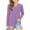 Purple S, variant on Agkizg Girls Long Sleeve Tops,Casual T-Shirts for Kids,Girls Solid V-neck Shirts Cute Crewnecks Tops Dressy Casual Blouses Clothes