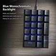 thumbnail image 2 of Motospeed Numeric Keypads, Keyboard USB Wired Numeric Mechanical Keyboard 21 Keys Blue Backlight, OUTEMU Red Switch for Laptop/Cashier Desk/Bank/Stock Exchange, 2 of 8