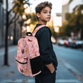 thumbnail image 3 of Psesaysky Chicken Floral Bees Trippy Mushroom Backpack Kids School Bag, Cartoon Butterfly Snail BookBags 4 Pcs Lunch Box Water Bottle Carrier Bag, Starry Girls Boys Large Capacity Rucksack, 3 of 7