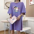 thumbnail image 1 of Camisón de Anime Crayon Shin-Chan de dibujos animados coreanos Y2K para chica dulce, vestido de pijama de cuello redondo de algodón holgado a la moda de manga corta para verano, 1 of 4