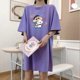 thumbnail image 1 of Camisón de Anime Crayon Shin-Chan de dibujos animados coreanos Y2K para chica dulce, vestido de pijama de cuello redondo de algodón holgado a la moda de manga corta para verano, 1 of 4