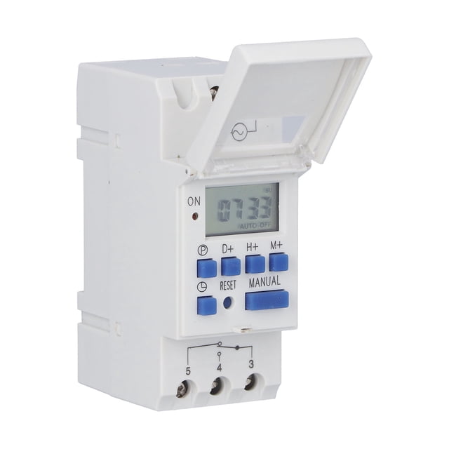 Interruptor De Relé De Tiempo De Riel De Guía, Temporizador Programable De Chip De Grado Industrial Para Luces De Neón De Farola DC 24V ANGGREK Otros
