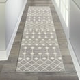 thumbnail image 2 of Nourison Grafix Moroccan Grey 2'3" x 7'6" Area Rug, (2x8), 2 of 7