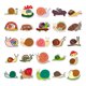thumbnail image 4 of Pegatinas de vinilo impermeable con forma de caracol, 50 unidades/lote, 4 of 5