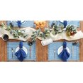 thumbnail image 4 of Design Imports Variegated Light Blue Fringe Placemat Set of 6, 4 of 4
