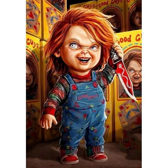 Chucky Diamond Art DIY 5D Diamond Painting Kits for Adults and Kids Full Drill Arts Craft by Number Kits for Beginner Home Decoration 12x16 inch