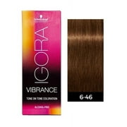 Schwarzkopf Igora Vibrance Demi-Permanent Tone on Tone Coloration Hair Color - Dark Blonde Beige Chocolate / 6-46