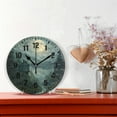 thumbnail image 2 of Yayeee 10" Wall Clock Battery Operated Quartz Round Silent Non-Ticking Home Decor,Forest House, 2 of 6