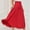 Red, variant on USSUMA Skirts for Women Midi Skirt Solid Color Lace Mid-Calf Skirt Leisure Skirt Fashion Skirt Daily Wear Up to 65% off Orange Skirt for Women Polyester XL