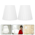 thumbnail image 2 of Monyance light shade 2pcs Cloth Lamp Shades Clip on Chandelier Shade for Table Lamp(5.51X5.12X3.54Inches), 2 of 10