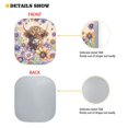 thumbnail image 5 of Jeiento Hippie Flower Highland Cow Car Window Shades Foldable Automotive Interior Accessories for Sun Protection Heat and UV Rays That Keeps Vehicle Cool Universal Fit Most Cars Men, 5 of 7
