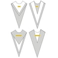 thumbnail image 2 of Custom Canterbury Reversible Choir Stole - Chianti with Ivory Accent, 2 of 7