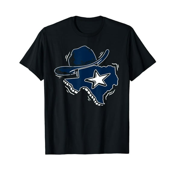 Texas Souvenir Texan TX Dallas Howdy Longhorn T-Shirt Black Tee