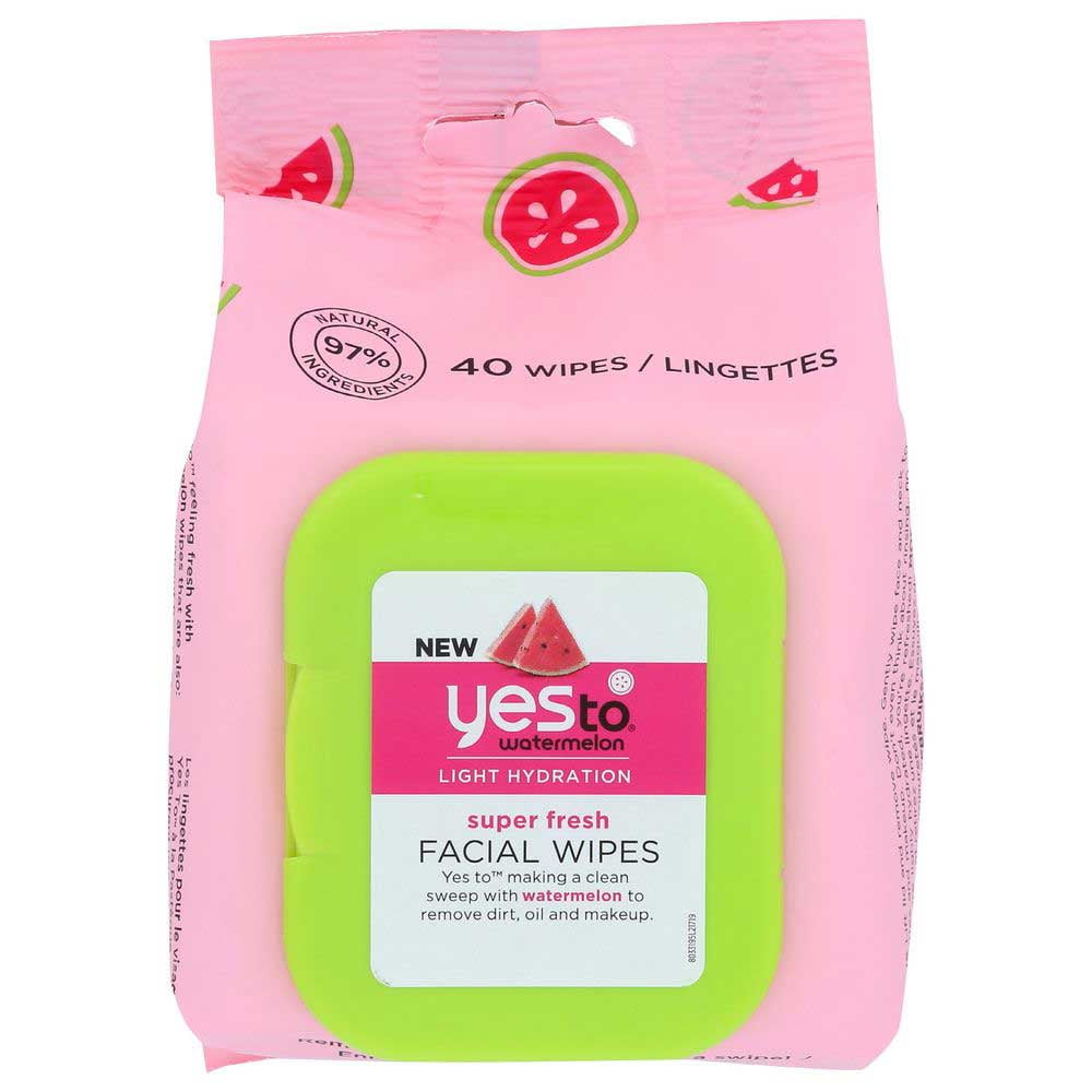 Yes To Watermelon Light Hydration Super Fresh Facial Wipes 40 count