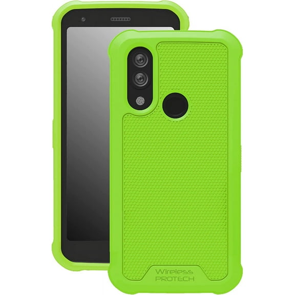 Wireless PROTECH Case Compatible with CAT S62 PRO and S62. Slim Flexible Rugged Case with Drop Protection (Lime Green)