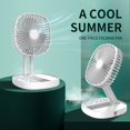 thumbnail image 2 of Mini ventilador plegable pequeño para escritorio, ventilador eléctrico recargable, USB, montado en la pared, novedad de verano qym unisex, 2 of 2