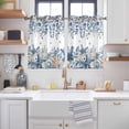 thumbnail image 2 of Blue Coastal Starfish Kitchen Curtains Window Panels, Beach Nautical Shell Eucalyptus Summer Insulated Window Treatment Curtain, Grommet Curtains for Bedroom/Living Room/Bathroom, 2 Piece 42"Wx45"L, 2 of 8