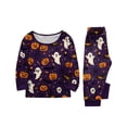 thumbnail image 2 of Matching Family Halloween Pajamas Set - 2026 Cute Ghost & Pumpkin Print Two-Piece Sleepwear Pjs - Family Matching Pajamas Soft Holiday Loungewear Halloween Matching Pajamas for Family, 2 of 6