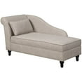 thumbnail image 1 of Convenience Concepts Chaise Longue Designs4Comfort avec Rangement en Tissu Beige, 1 of 3