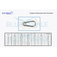 thumbnail image 2 of 5PCS 316 S.S. Carabiner Snap Hook w/ Ring (E: 3-1/2&rdquo;) US BL31700994, 2 of 5
