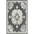 thumbnail image 1 of Unique Loom Parker Medallion Vintage Rug 5' x 8' Rectangle Charcoal/Ivory, 1 of 1