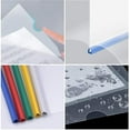 thumbnail image 3 of 10 Sheets Plastic A4 Sliding File Folder, Clear Report Covers Folder With Sliding Bar Bind, 3 of 5