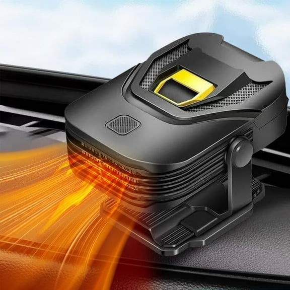 Car Heater,Upgraded 12V Portable Car Heater & Defroster – Fast Heating & Cooling Fan,with 360° Swivel Base Plug-in Auto Heater for Windshield & Interior – Great for sedans,SUVs,trucks,and RVs