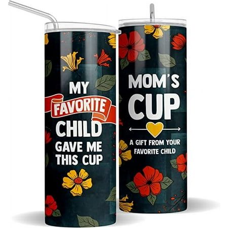 

Artist Shot Best Mom Ever Stainless Steel Skinny Tumbler with Clear Lid and Straw - 20oz Tumbler with Leak Proof Lid Perfect Mother s Day Gift Idea for Mom Mama or Boyfriend s Mom