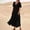 black, variant on Uscallm Women Plus Size Summer Casual Maxi Dresses Round Neck Short Sleeve Loose Fit Boho Flowy Solid Vacation Beach Holiday Sundresses, Purple 4XL