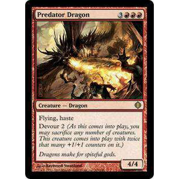 MtG Shards of Alara Rare Predator Dragon #109