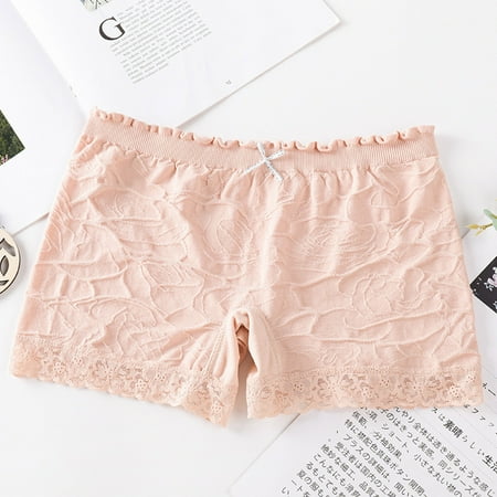 

NILLLY Sexy Women s Fashion Basic Boxer Briefs Solid Color Comfy Waist Panties Ladies Panties Khaki / One Size