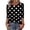 Black and White, variant on Iaqnaocc Womens Tops 3/4 sleeve tops for women Dressy Casual Round Neck T-Shirts Polka Dots Fashion Clothing Tunic Tops Loose Fit Fall Spring T Shirts Red M
