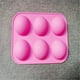 thumbnail image 4 of Kearding Molde de silicona para pastel de 6 cavidades, semiesférico, bandeja de hielo para Chocolate artesanal, gelatina, incienso, vela, Herramientas y accesorios para hornear PC 1, 4 of 6