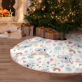 thumbnail image 6 of Daiia Cute Koala Drawing Merry Christmas Tree Skirt , Xmas Large Lace-up Tree Skirt, Santa Snowflakes Rustic Home Decorations New Year Party Farmhouse Decor-36", 6 of 7